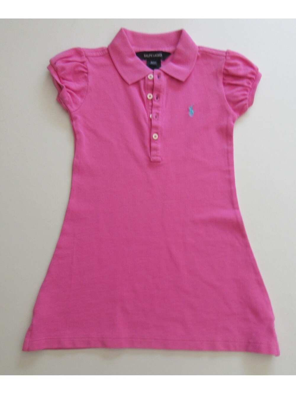 Polo Ralph Lauren Girls Dress Pink with Blue Pony 3 / 3T NWT NEW